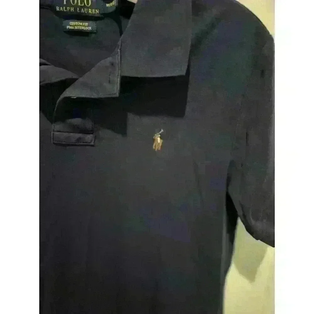 Boys Polo Ralph Lauren Navy Polo. Medium Size 10-12 Custom Fit